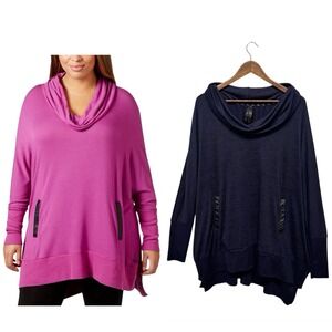 Melissa McCarthy Seven7‎ Sweatshirt Plus Size 1X Tunic Oversized Knit Pullover